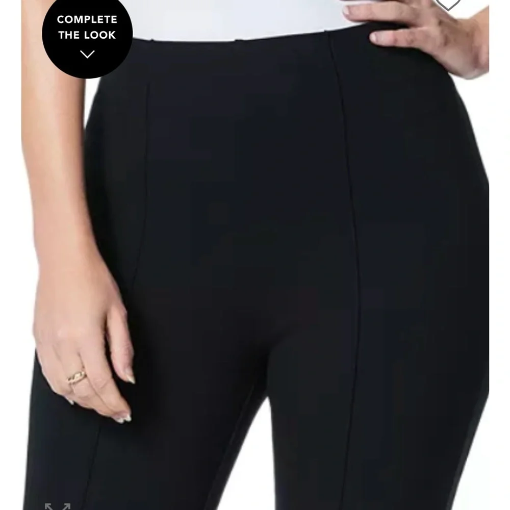 SPANX Black Ponte Micro Flare Women's Pants - Picture 3 of 9